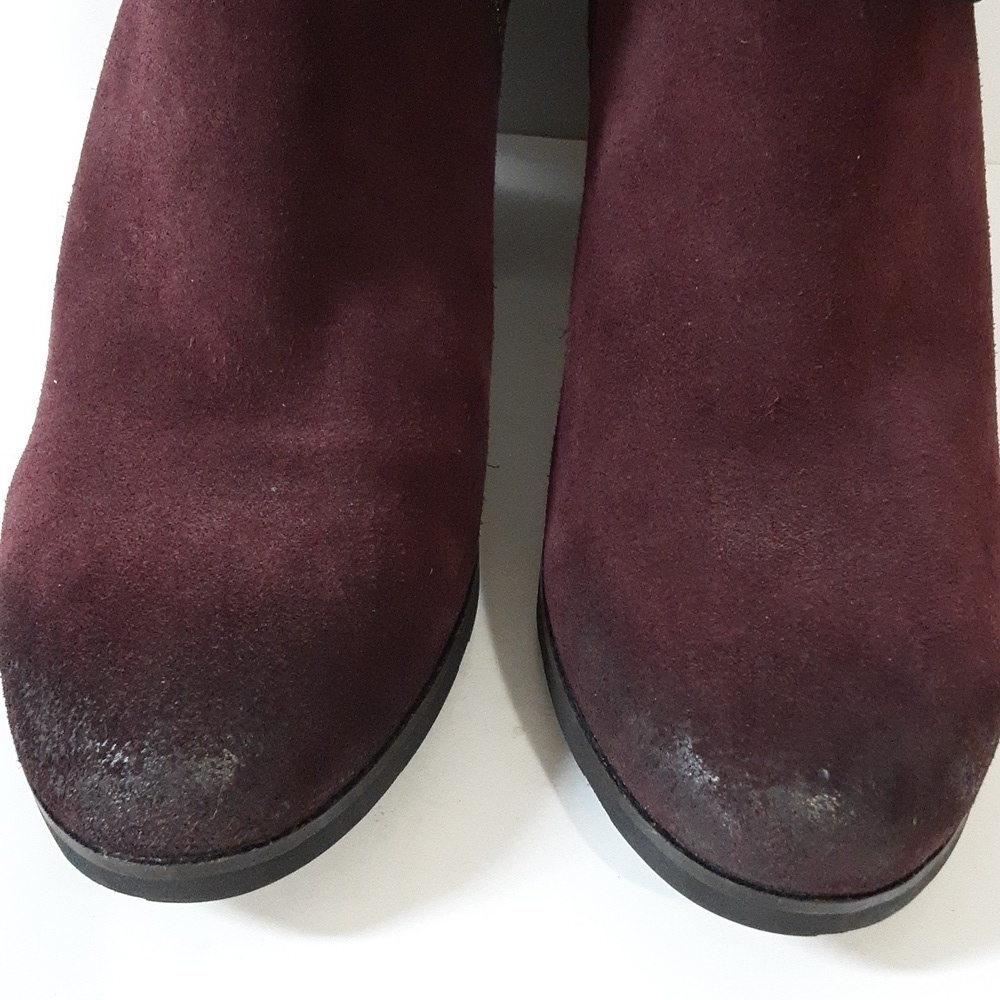 Bussola ankle boots Women EU40 Reikiavik Cabernet burgundy suede casual festival - Picture 3 of 15